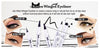 JC - KWE Kitten Winged Eyeliner : 6 PC - CosmeticholicJ CatJCKWE101EyesKWE101JC - KWE Kitten Winged Eyeliner : 6 PC