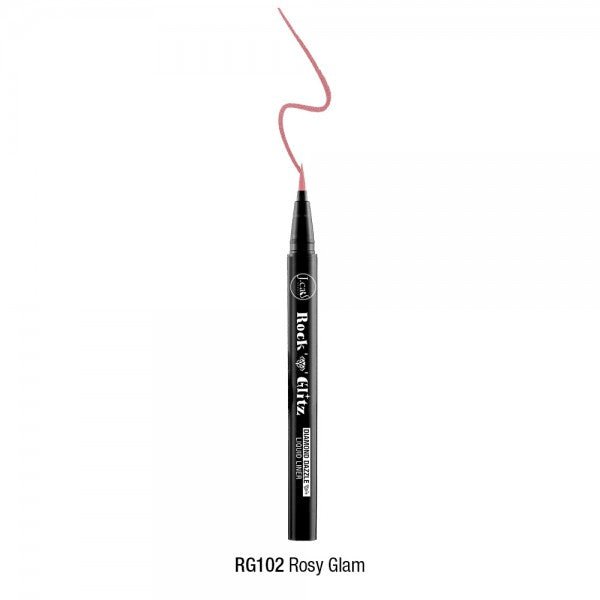 JC - RG : Rock 'N' Glitz Diamond Dazzle Liquid Liner 6 PC - CosmeticholicJ CatRG-2EyesRG102 Rosy GlamJC - RG : Rock 'N' Glitz Diamond Dazzle Liquid Liner 6 PC