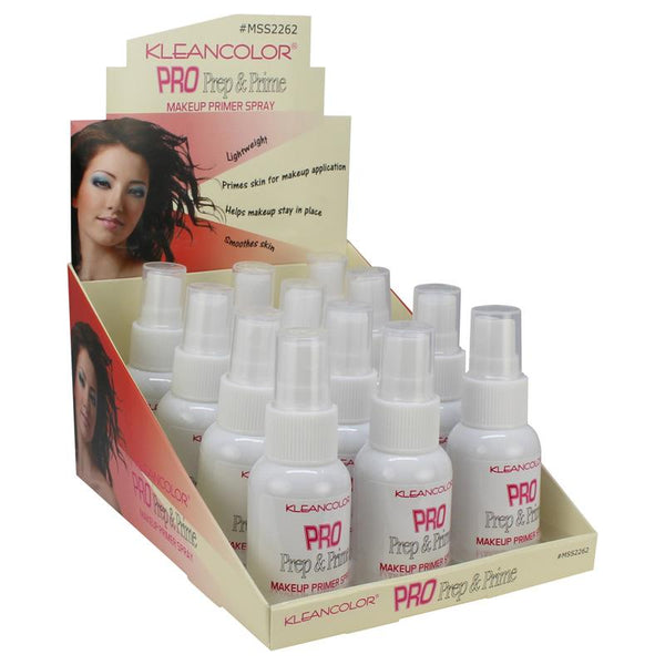 KC - MSS2262: Pro Prep & Prime Makeup Primer Spray 1 DZ - CosmeticholicKleancolorFaceMSS2262: Kleancolor Pro Prep & Prime Makeup Primer Spray - Cosmeticholic