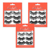 KR - 25MM 3D FAUX MINK LASHES 3 ASSORTED PAIRS - CosmeticholickaraEyesKM3207KR - 25MM 3D FAUX MINK LASHES 3 ASSORTED PAIRS