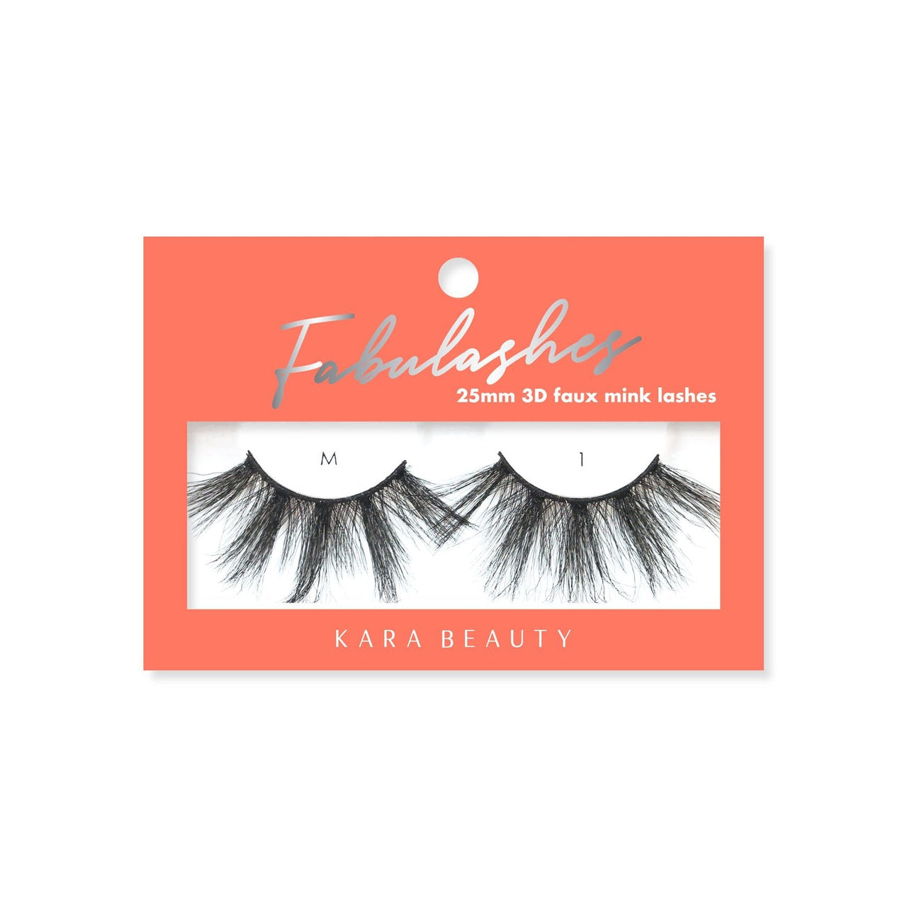 KR - 25MM 3D FAUX MINK LASHES : 6 PAIRS - CosmeticholickaraEyesM1KR - 25MM 3D FAUX MINK LASHES : 6 PAIRS