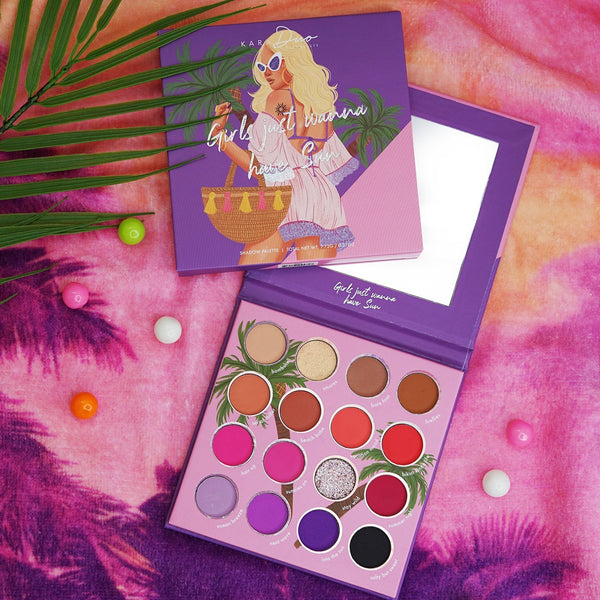 KR - ES90 : Girls Just Wanna Have Sun - 16 Color Shadow Palette 3 PC - CosmeticholickaraKRES90EyesKR - ES90 : Girls Just Wanna Have Sun - 16 Color Shadow Palette 3 PC
