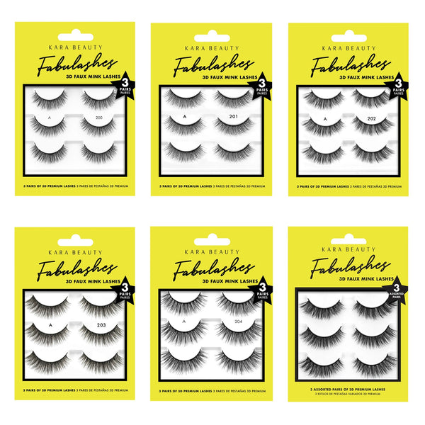 KR - Fabulashes 3D FAUX Mink Lashes 3 Pairs : 3 Packs - CosmeticholickaraEyesKA3200KR - Fabulashes 3D FAUX Mink Lashes 3 Pairs : 3 Packs