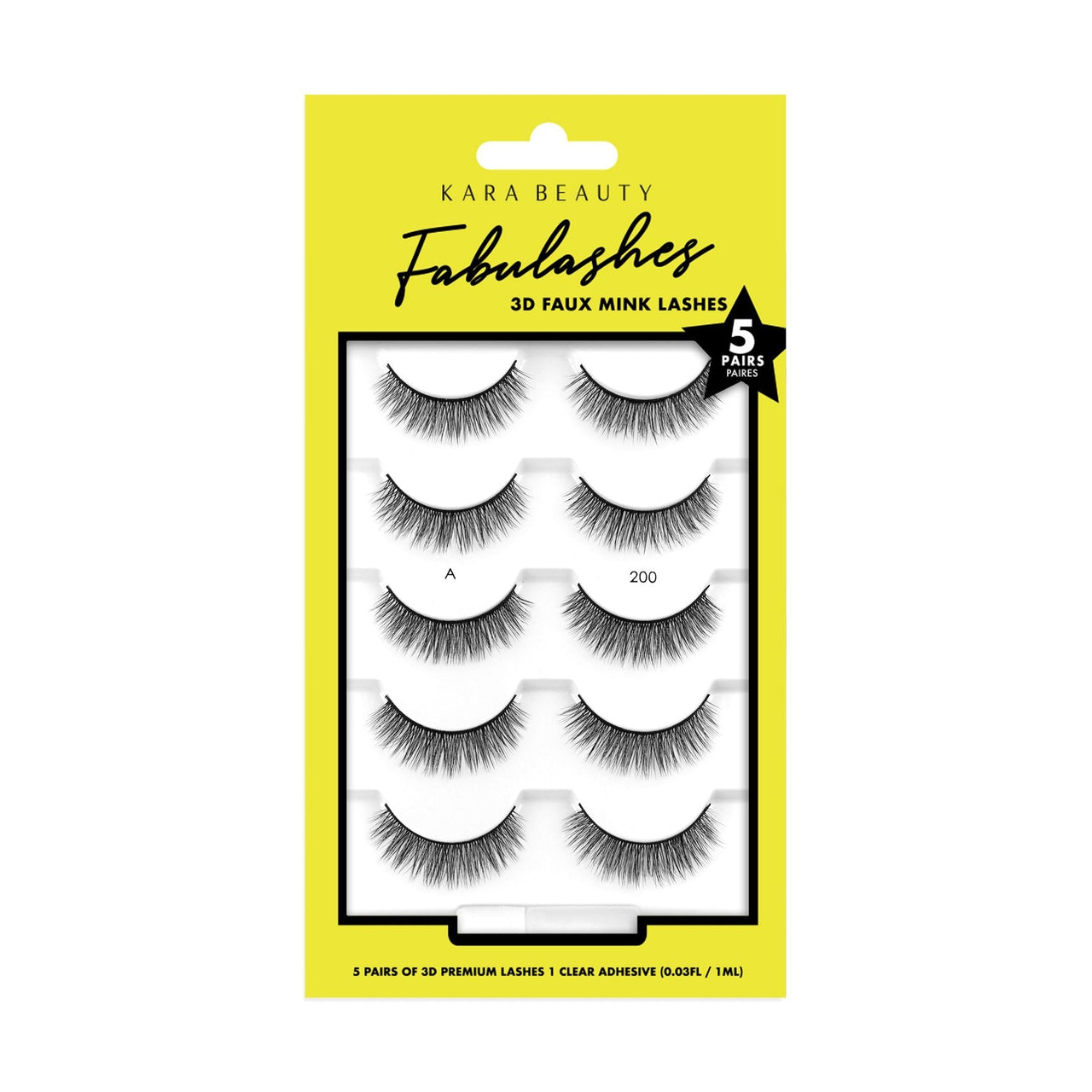 KR - Fabulashes 3D FAUX Mink Lashes 5 Pairs : 3 Packs - CosmeticholickaraEyesKA5200KR - Fabulashes 3D FAUX Mink Lashes 5 Pairs : 3 Packs
