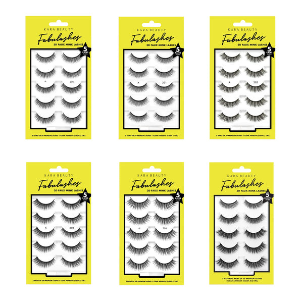 KR - Fabulashes 3D FAUX Mink Lashes 5 Pairs : 3 Packs - CosmeticholickaraEyesKA5200KR - Fabulashes 3D FAUX Mink Lashes 5 Pairs : 3 Packs