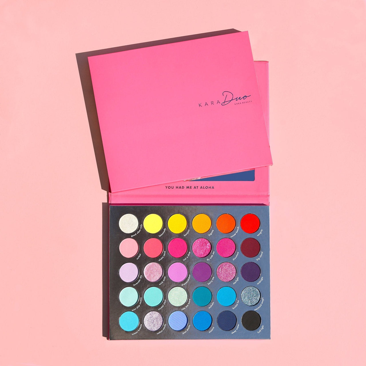 KR - PRO09 : 'You Had Me At Aloha' 30 Color Shadow Palette 6 PC - CosmeticholickaraKRPRO09EyesKR - PRO09 : 'You Had Me At Aloha' 30 Color Shadow Palette 6 PC