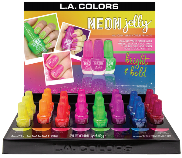 LAC - CLAC457 : Neon Jelly Polish Promo Display Set 24 PC - CosmeticholicL.A. COLORSCLAC457NailsLAC - CLAC457 : Neon Jelly Polish Promo Display Set 24 PC