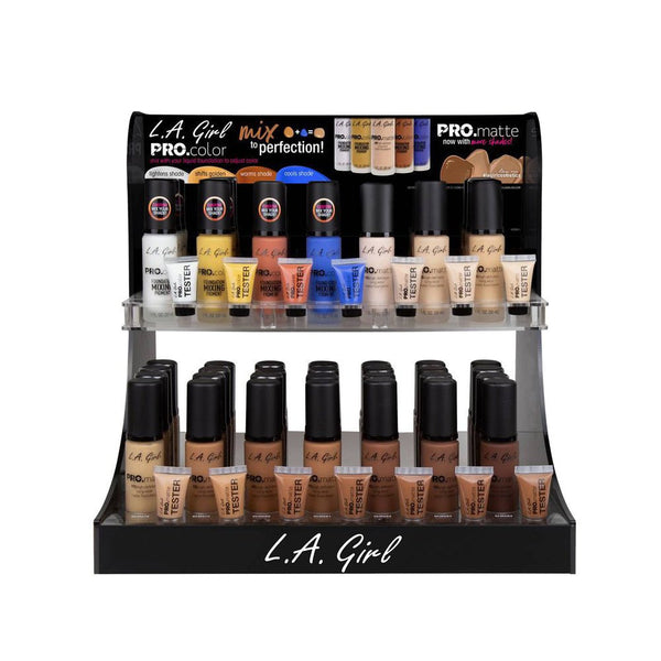 LAG - GCD284.1 : Pro. Color and Pro. Matte Display Set 84 PC + 14 Tester (New Shades) - CosmeticholicL.A. Girl284.1FaceLAG - GCD284.1 : Pro. Color and Pro. Matte Display Set 84 PC + 14 Tester (New Shades)