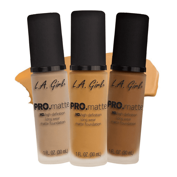 LAG - GLM PRO Matte Foundation 24 SHADES : 3 PC - CosmeticholicL.A. GirlLAGGLM671FaceGLM671 IvoryLAG - GLM PRO Matte Foundation 24 SHADES : 3 PC