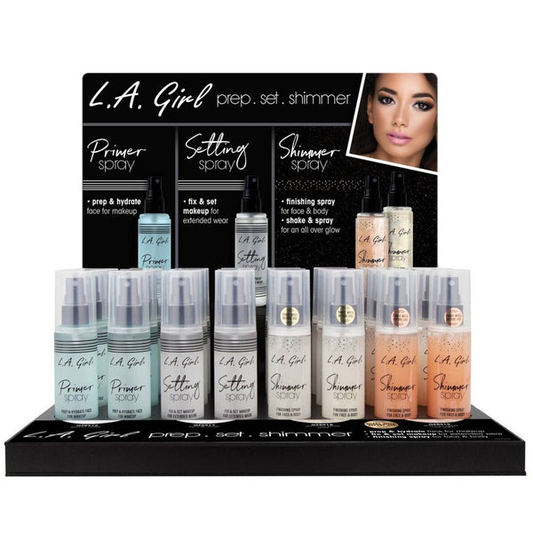 LAG - GPD356 : Prime Set & Shimmer Spray Display Set 24 PC - CosmeticholicCosmeticholicLAGGPD356LAG - GPD356 : Prime Set & Shimmer Spray Display Set 24 PC Wholesale - Cosmeticholic