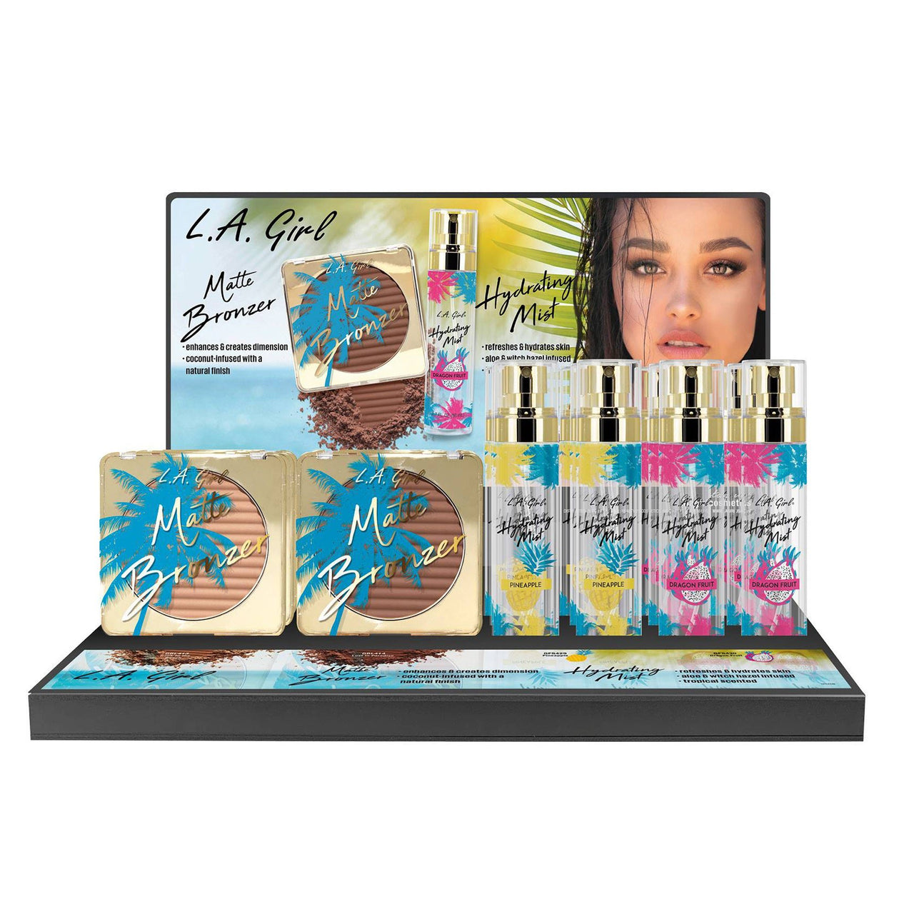 LAG - GPD434 Matte BRONZER & HYDRATING MIST Display - CosmeticholicL.A GirlLAGGPD434FaceLAG - GPD434 Matte BRONZER & HYDRATING MIST Display