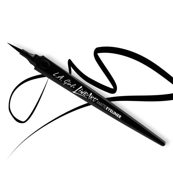 Line Art Matte Eyeliner 4 SHADES - 3PC - CosmeticholicL.A. GirlEyesGLE712 Intense BlackL.A. Girl Line Art Matte Liquid Eyeliner GLE712 Intense Black Wholesale Cosmetics - Cosmeticholic