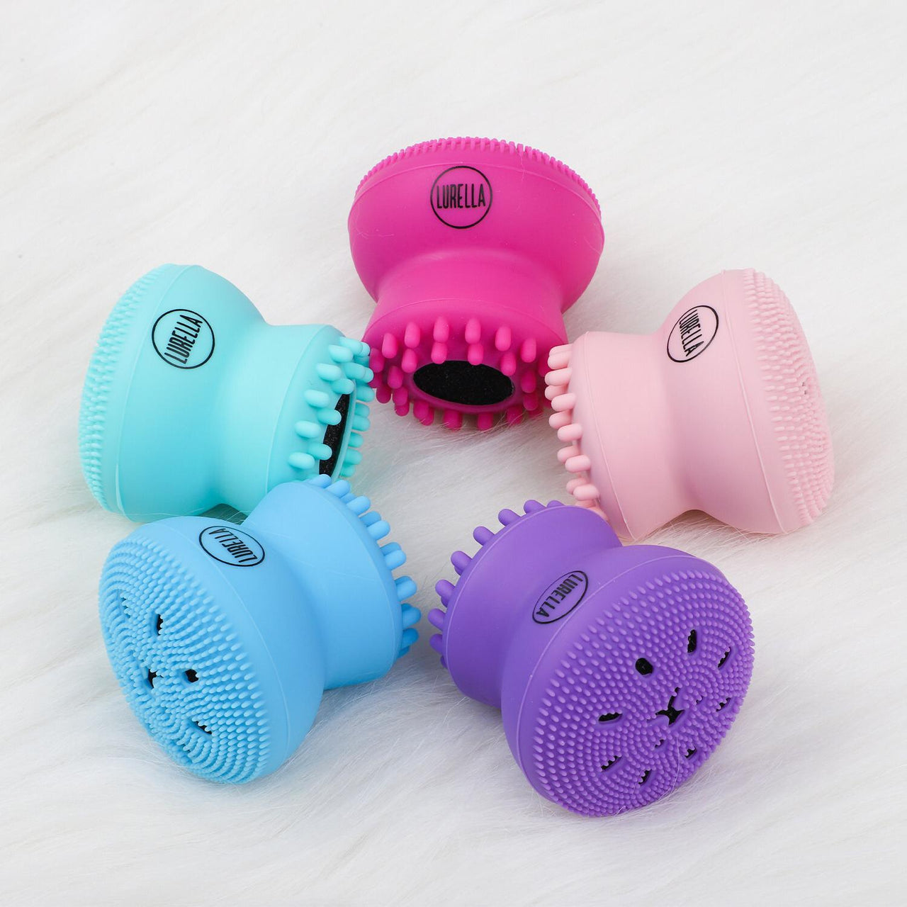 LUR - Facial Exfoliator Light Pink, Turquoise, Blue, Hot Pink, Purple : 5 PC - CosmeticholicLurellaTools & BrushesLurella Facial Exfoliator Light Pink, Turquoise, Blue, Hot Pink, Purple Cosmetic Wholesale - Cosmeticholic