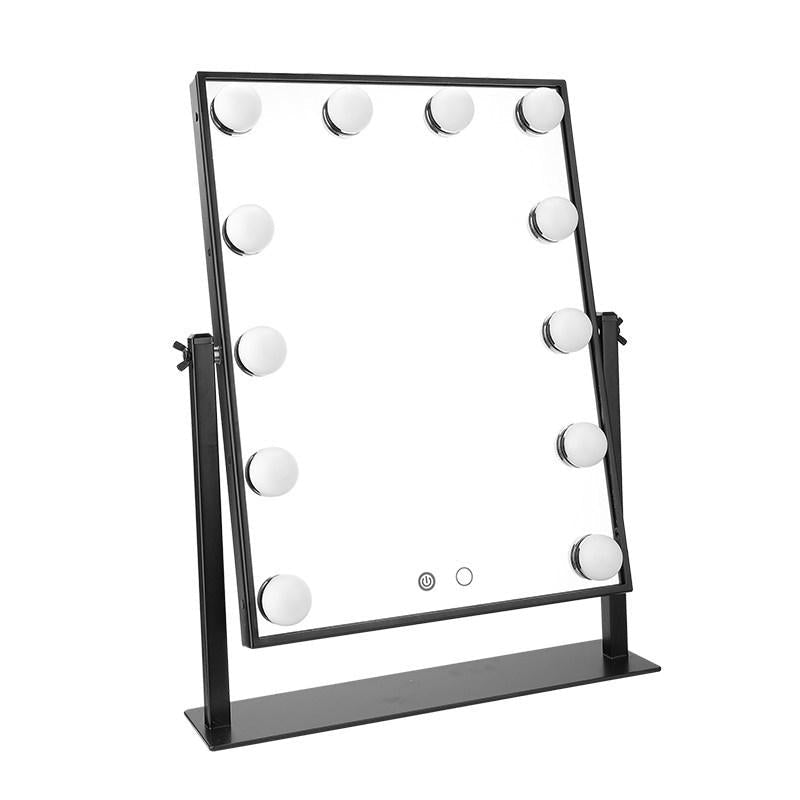 LUR - LM12 - Black : 12 Bulb Vanity Mirror - Jet Black - CosmeticholicLurellaLURLM12BLACKTools & BrushesLUR - LM12 - Black : 12 Bulb Vanity Mirror - Jet Black