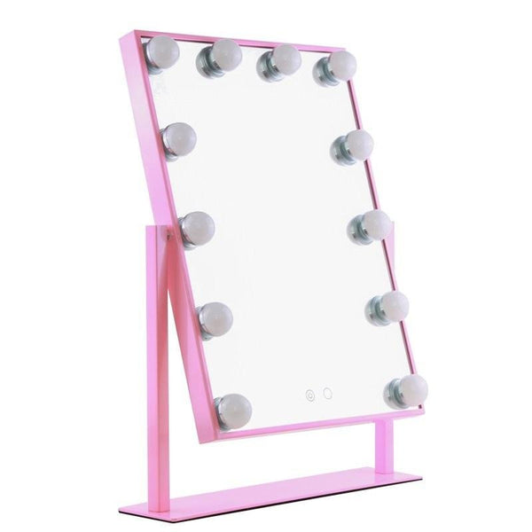 LUR - LM12 - PINK : 12 Bulb Vanity Mirror - Pink Berry - CosmeticholicLurellaLURLM12PINKTools & BrushesLUR - LM12 - PINK : 12 Bulb Vanity Mirror - Pink Berry
