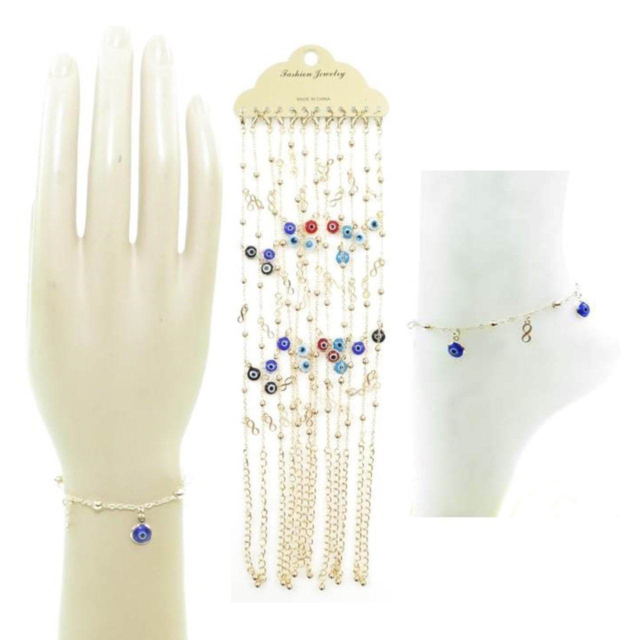 MK - BL519 'Evil Eye' Bracelet & Anklet : 1DZ - CosmeticholicCosmeticholicJewelryMK - BL519 'Evil Eye' Bracelet & Anklet : 1DZ