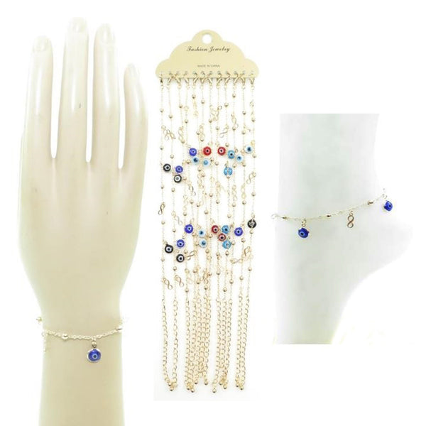 MK - BL519 'Evil Eye' Bracelet & Anklet : 1DZ - CosmeticholicCosmeticholicJewelryMK - BL519 'Evil Eye' Bracelet & Anklet : 1DZ