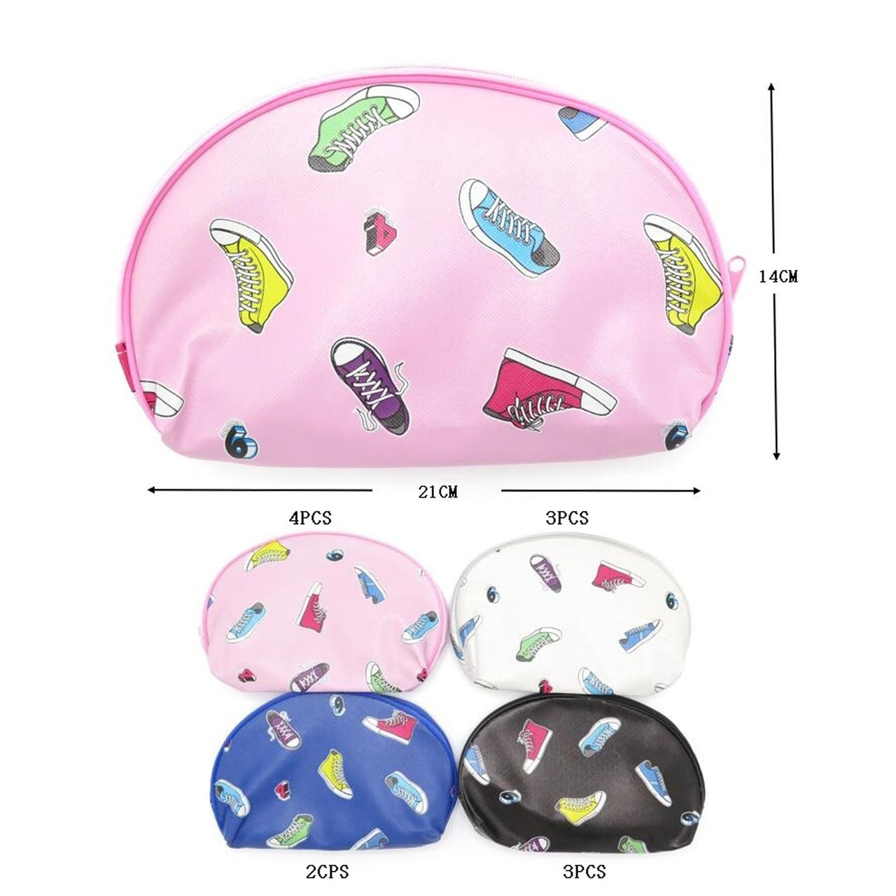 MK - Shoes Printed Cosmetic & Toiletry Bags BA1846 1DZ - CosmeticholicCosmeticholicMK-BA1846fashion accessoriesMK - Shoes Printed Cosmetic & Toiletry Bags BA1846 1DZ