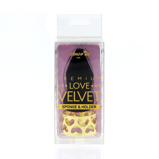 Amor Us Love Velvet Sponge & Holder Wholesale Cosmetics-Cosmeticholic
