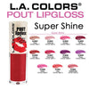 Pout Shiny Lipgloss 3PC - CosmeticholicL.A. COLORSLipsCLG646 Hot LipsL.A. COLORS Pout Shiny Lipgloss Super Shine Shimmer wholesale cosmetics - Cosmeticholic