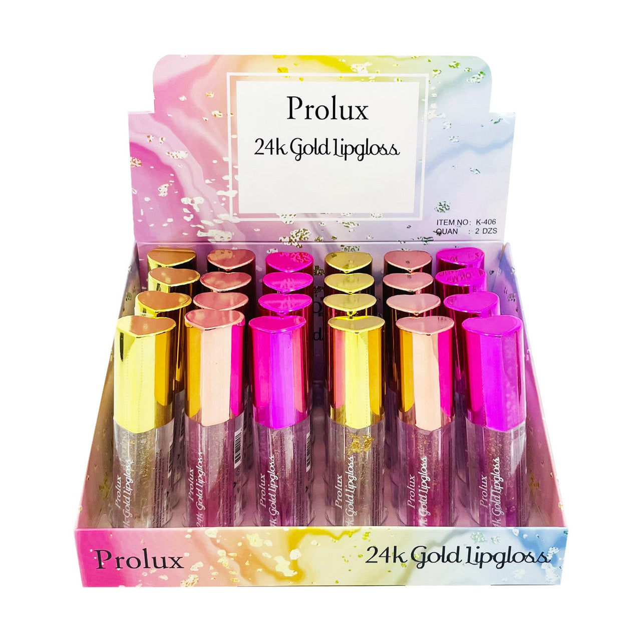 PX - K406 24K Gold Lipgloss : 2 DZ - CosmeticholicProluxPXK406LipsPX - K406 24K Gold Lipgloss : 2 DZ