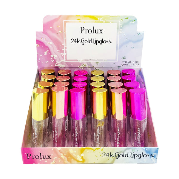 PX - K406 24K Gold Lipgloss : 2 DZ - CosmeticholicProluxPXK406LipsPX - K406 24K Gold Lipgloss : 2 DZ