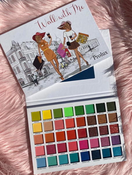 PX - K617 Walk With Me 40 Color Eyeshadow Palette : 6PC - CosmeticholicProluxPXK617EyesProlux K617 40 Color Eyeshadow Palette Cosmetic Wholesale - Cosmeitcholic