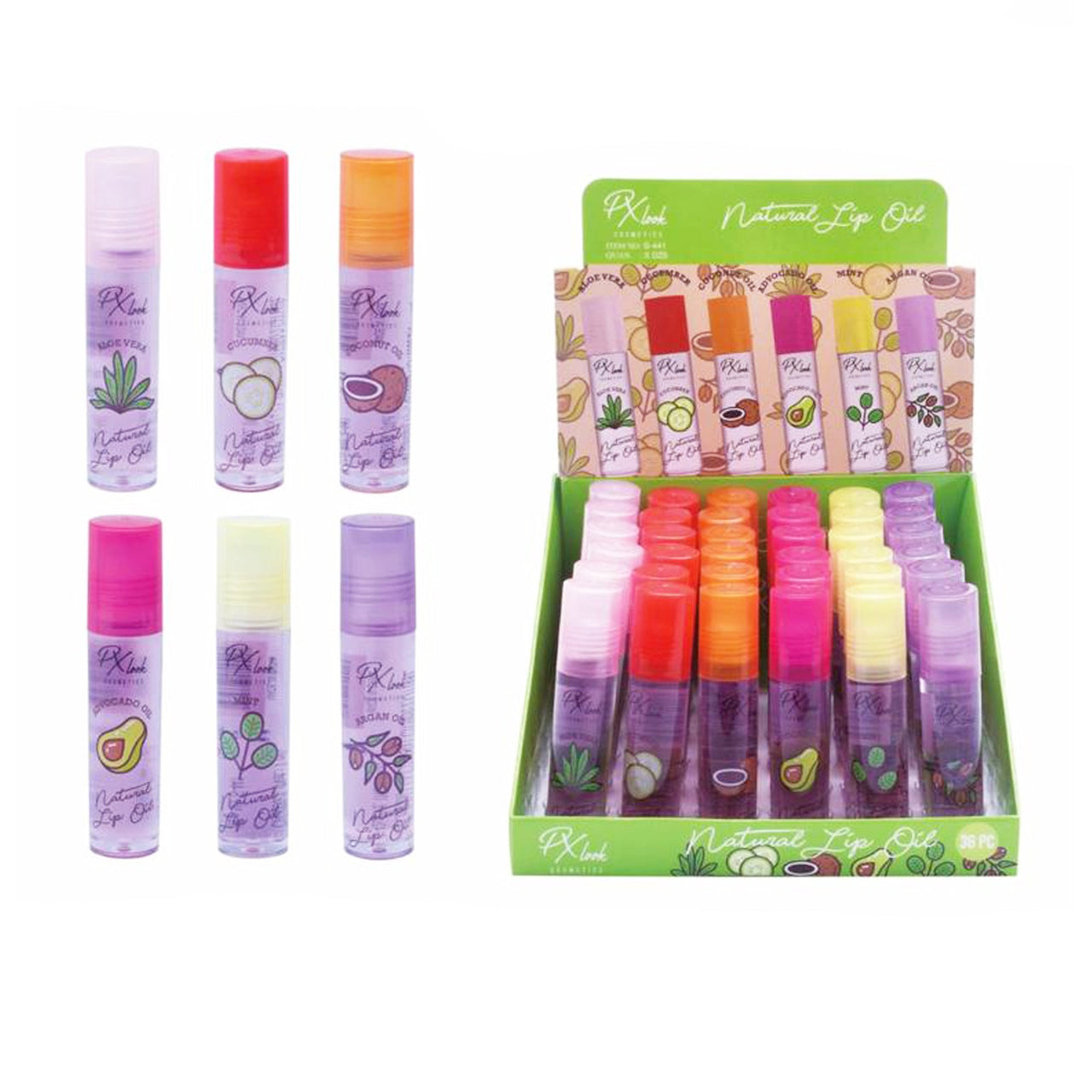 PX - S441 Natural Lip Oil : 3DZ - CosmeticholicProluxPXS441LipsPX Look S441 Natural Lip Oil Cosmetic Wholesale - Cosmeticholic