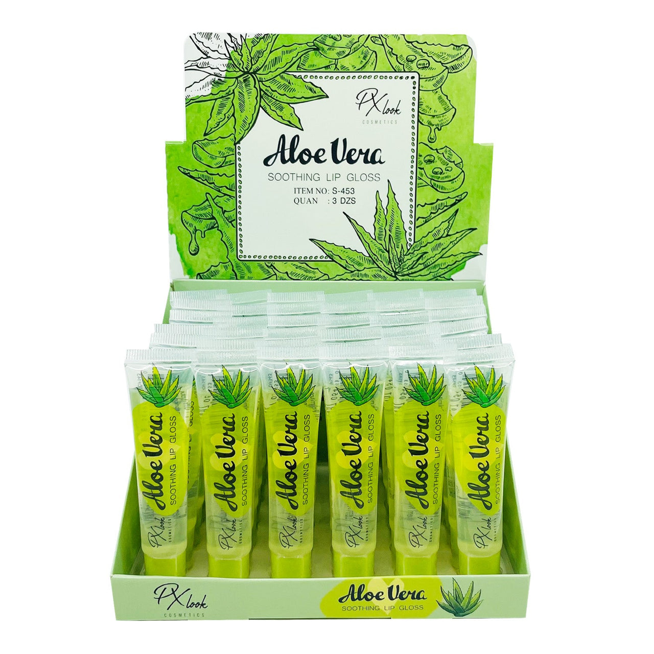 PX - S453 Aloe Vera Soothing Lipgloss : 3 DZ - CosmeticholicProluxPXS453LipsPX - S453 Aloe Vera Soothing Lipgloss : 3 DZ