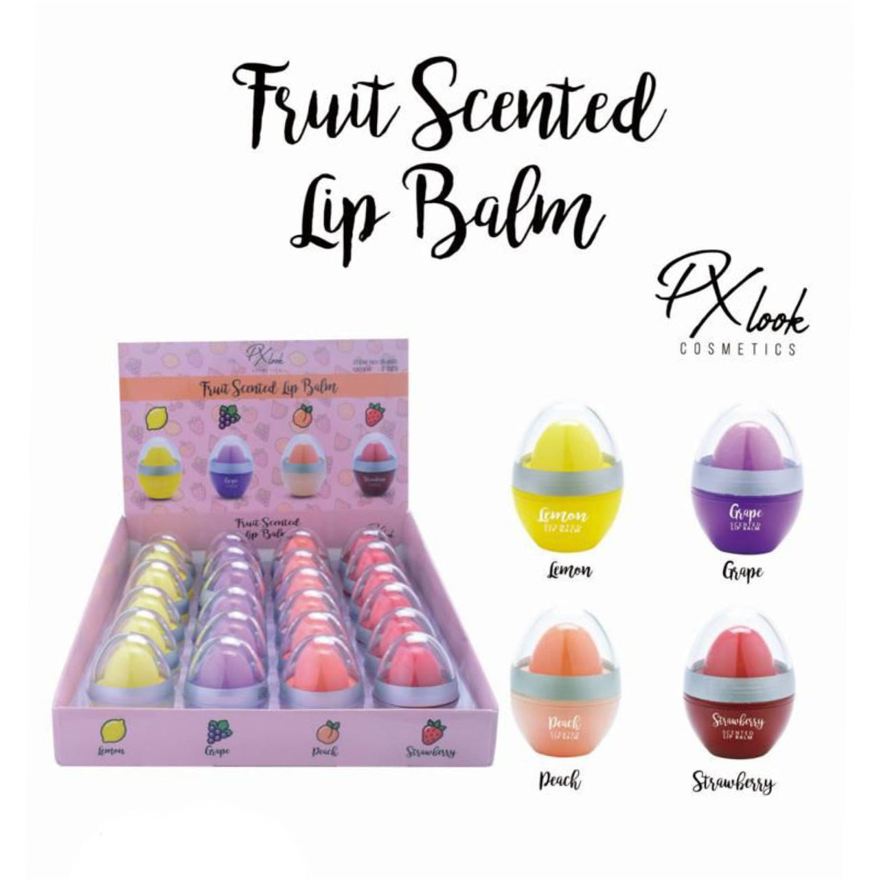 PX - S455 Fruit Scented Lip Balm : 2 DZ - CosmeticholicProluxPXS455LipsPX - S455 Fruit Scented Lip Balm : 2 DZ