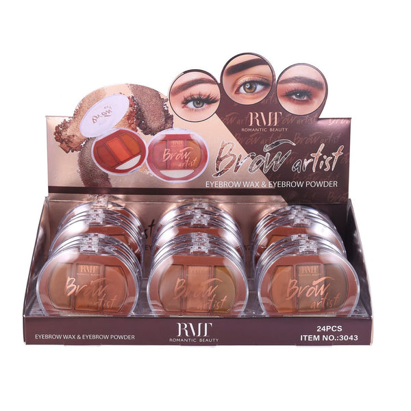 RMT - 3043 Brow Artist Eyebrow Wax & Eyebrow Powder : 2 DZ - CosmeticholicRomantic BeautyRMT3043EyesRMT - 3043 Brow Artist Eyebrow Wax & Eyebrow Powder : 2 DZ