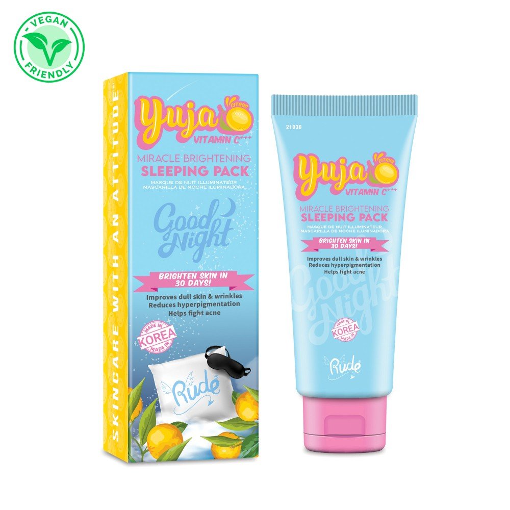 RU - 21030 : Good Night 'Yuja' Miracle Brightening Sleeping Pack 6 PC - CosmeticholicRudeRU21030skincare & BodyRude Cosmetics 21030 : Yuja Miracle Brightening Sleeping Pack Wholesale - Cosmeticholic