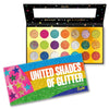 RU - 87900 : United Shades of Glitter - 21 Pressed Glitter Palette 4 PC - CosmeticholicRudeRU87900EyesRU - 87900 : United Shades of Glitter - 21 Pressed Glitter Palette 4 PC