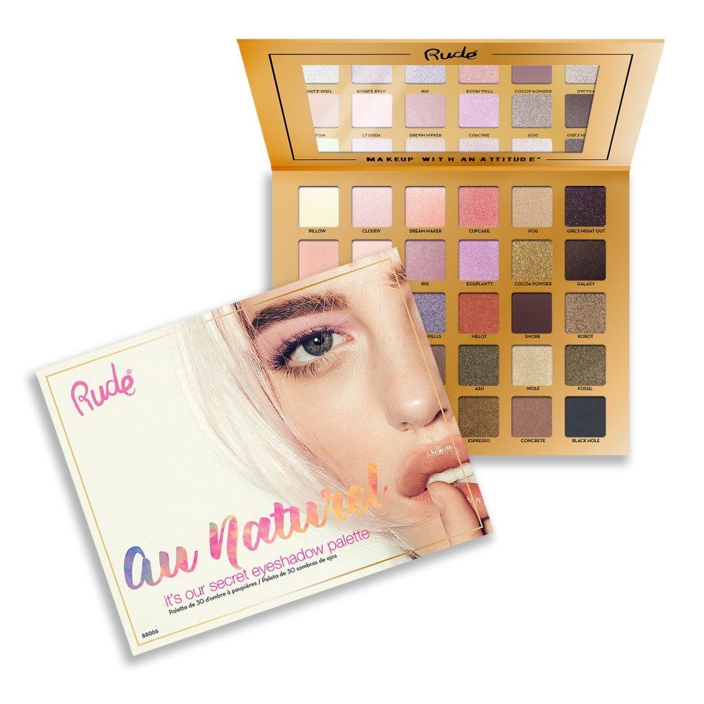 RU - 88006 : Au Naturel - 30 Eyeshadow Palette 6 PC - CosmeticholicRude88006EyesRude Cosmetics Au Naturel 30 Eyeshadow Palette Wholesale - Cosmeticholic