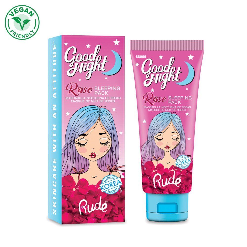 RU - 88069 : Good Night 'Rose' Sleeping Pack 6 PC - CosmeticholicRudeRU88069FaceRude Cosmetics 88069 : Good Night Rose Sleeping Pack Wholesale - Cosmeticholic