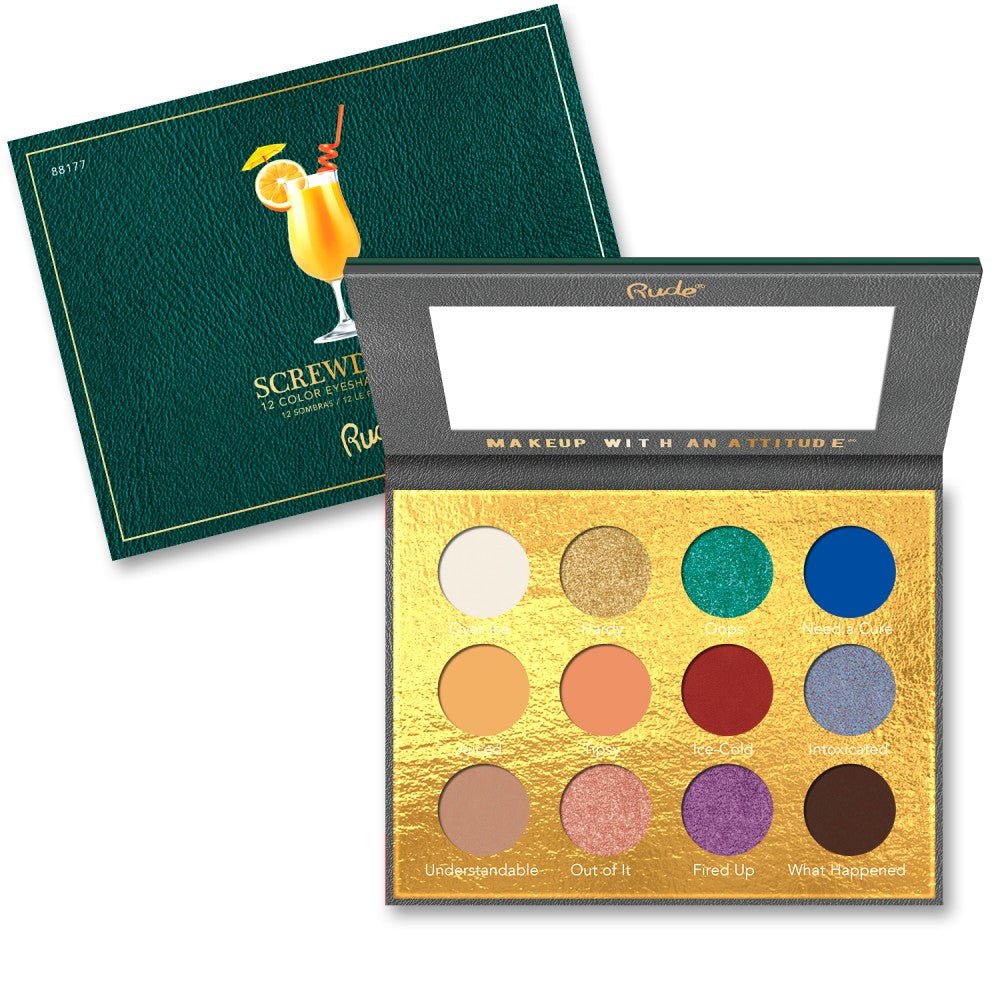 RU - 88177 : Cocktail Party 12 Color Eyeshadow Palette - Screwdriver 6 PC - CosmeticholicRude88177EyesRU - 88177 : Cocktail Party 12 Color Eyeshadow Palette - Screwdriver 6 PC