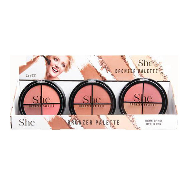 SH - BP154 Bronzer Palette : 1 DZ - CosmeticholicS.heSHBP154FaceSH - BP154 Bronzer Palette : 1 DZ