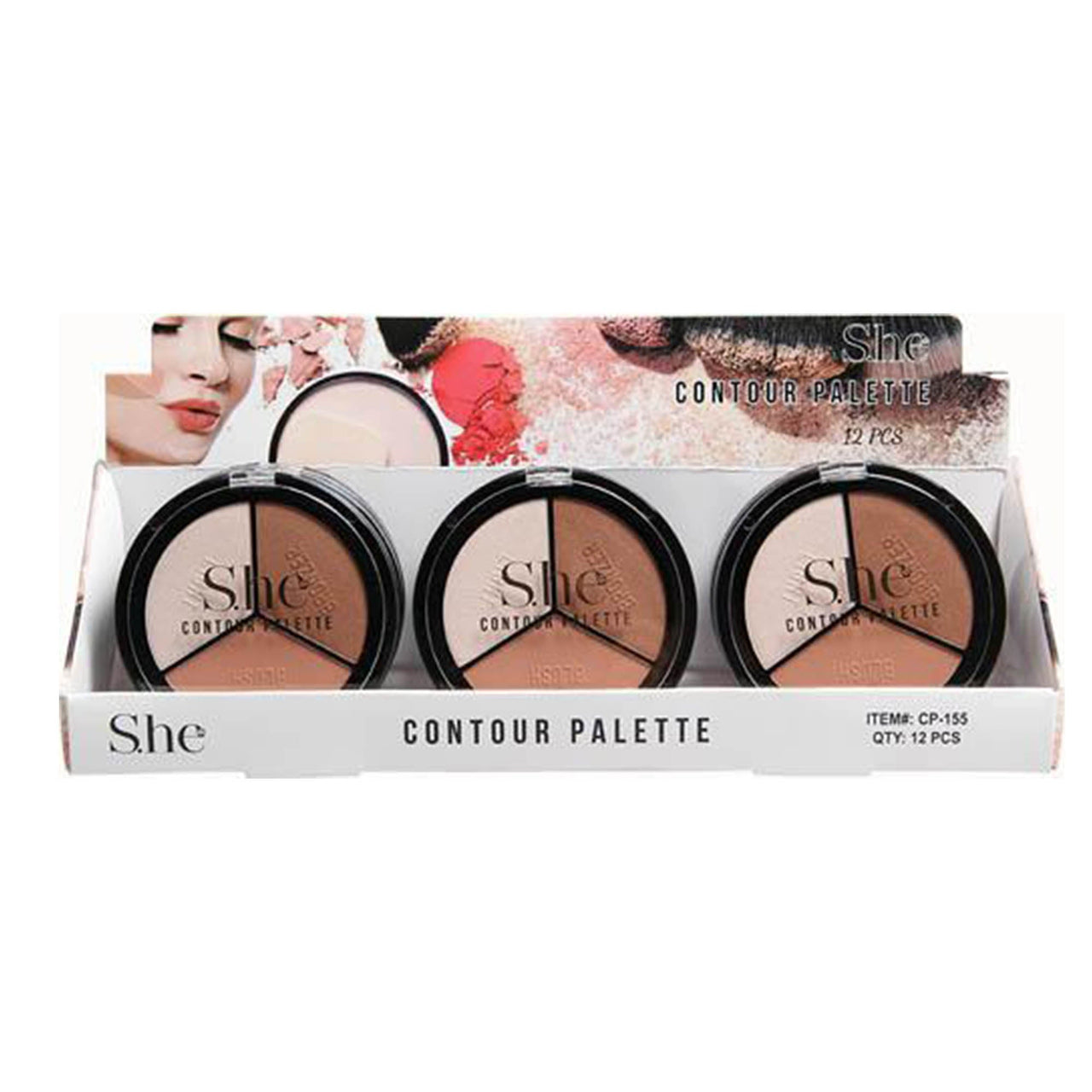 SH - CP155 Contour Palette : 1 DZ - CosmeticholicS.heSHCP155FaceSH - CP155 Contour Palette : 1 DZ