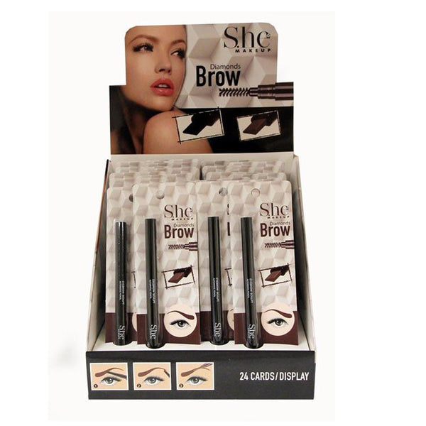 SH - EB01DB : Diamonds Brow Pencil - Dark Brown 2 DZ - CosmeticholicS.heSHEB01DBEyesSH - EB01DB : Diamonds Brow Pencil - Dark Brown 2 DZ