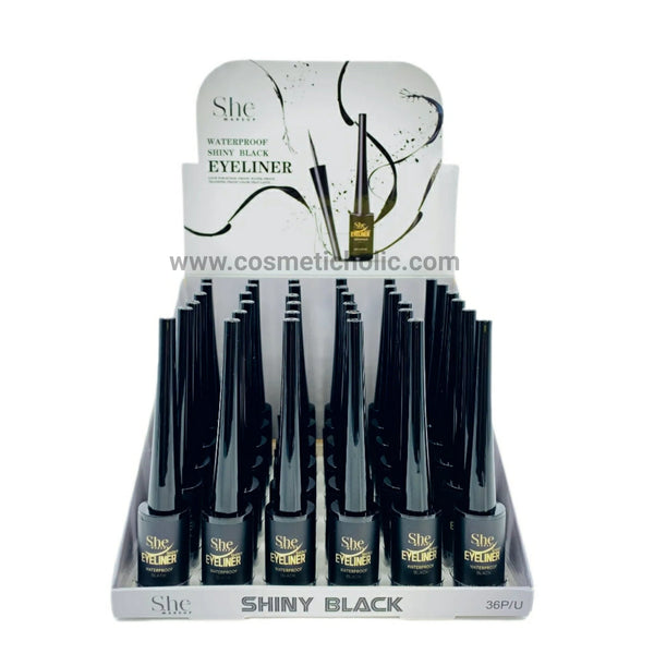 SH - EL02BK : Waterproof Shiney Black Eyeliner 3 DZ - Cosmeticholics.heSHEL02BKEyesSH - EL02BK : Waterproof Shiney Black Eyeliner 3 DZ