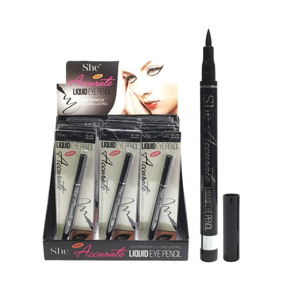 SH - EL101 : Accurate Liquid Eye Pencil Black 2 DZ - CosmeticholicS.heSHEL101EyesSH - EL101 : Accurate Liquid Eye Pencil Black 2 DZ