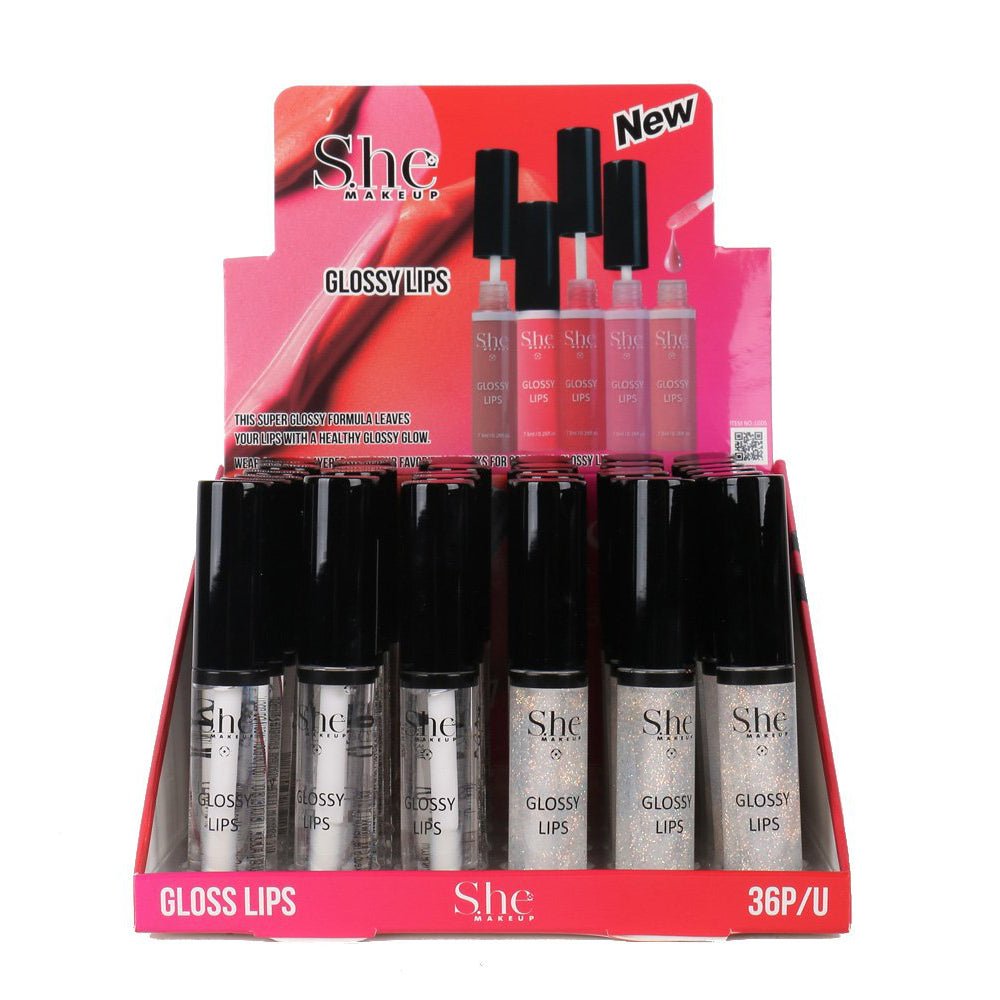 SH - LG05 : Glossy Lips Clear & Glitter 3 DZ - CosmeticholicS.heSHLG05LipsSH - LG05 : Glossy Lips Clear & Glitter 3 DZ
