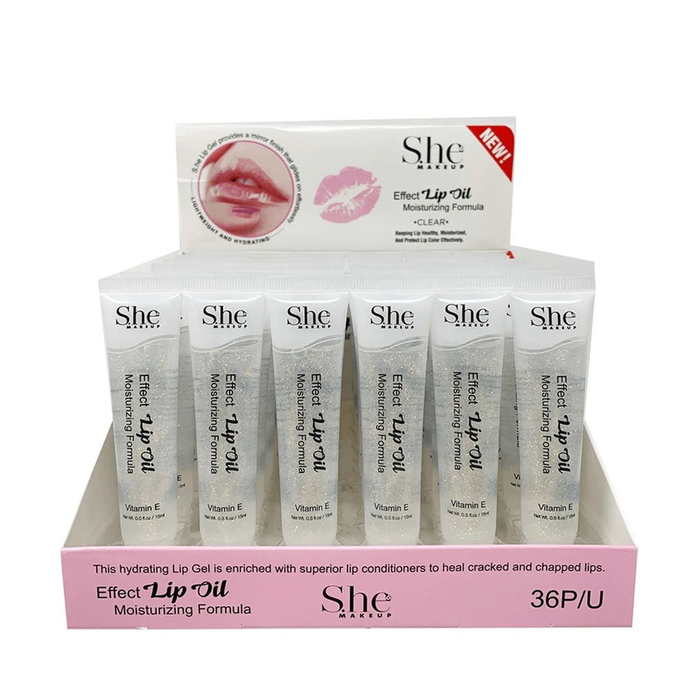SH - LG07G : Effect Lip Oil - Glitter 3 DZ - CosmeticholicS.heSHLG07GLipsShe LG07G : Effect "Lip Oil" Wholesale - Cosmeticholic