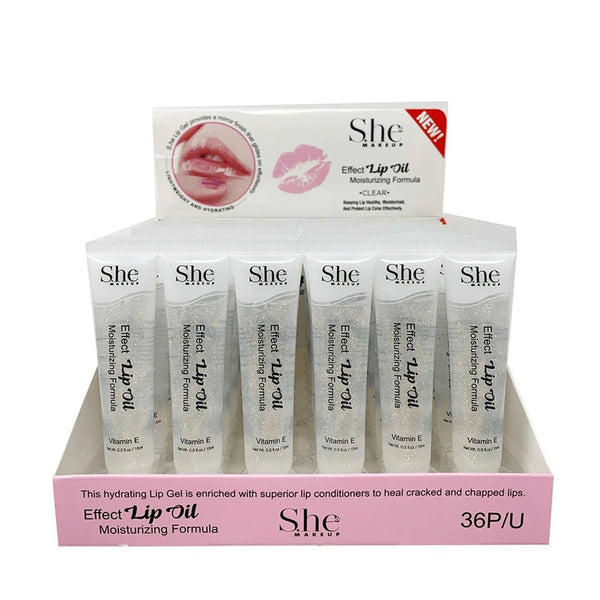 SH - LG07G : Effect Lip Oil - Glitter 3 DZ - CosmeticholicS.heSHLG07GLipsShe LG07G : Effect "Lip Oil" Wholesale - Cosmeticholic