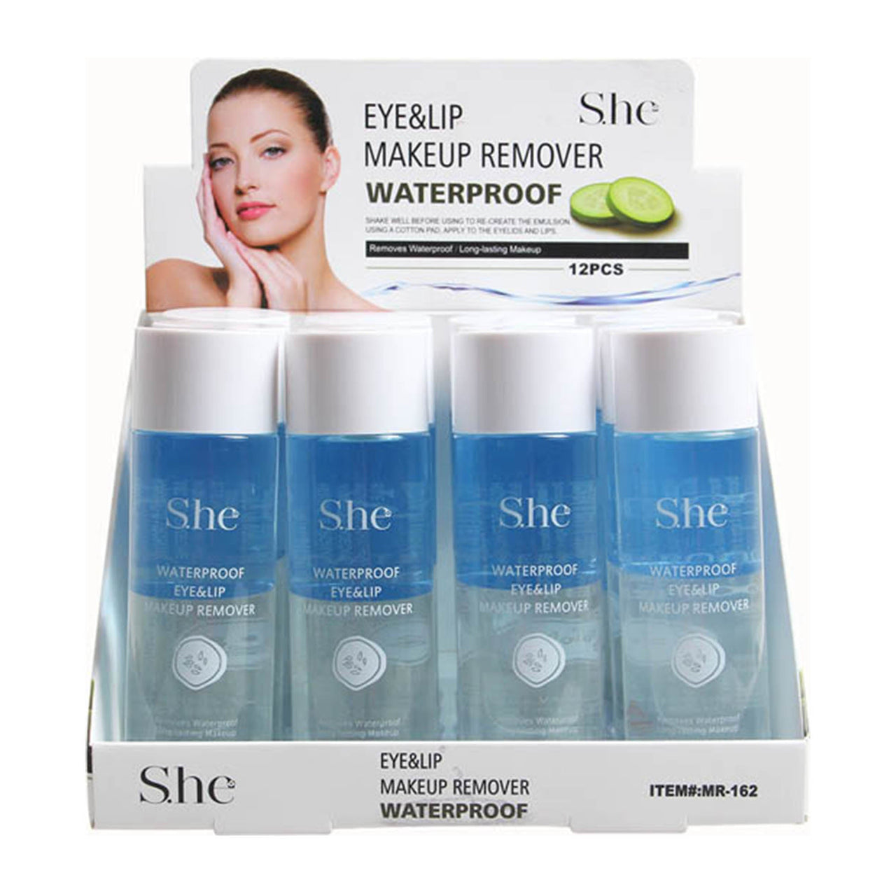 SH - MR162 Eye & Lip Water Proof Makeup Remover : 1 DZ - CosmeticholicS.heSHMR162skincare & BodySH - MR162 Eye & Lip Water Proof Makeup Remover : 1 DZ