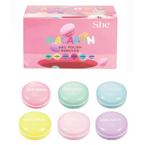 SH - NR411 MACARON Nail Polish Remover : 2 DZ - CosmeticholicS.heSHNR411NailsSH - NR411 MACARON Nail Polish Remover : 2 DZ