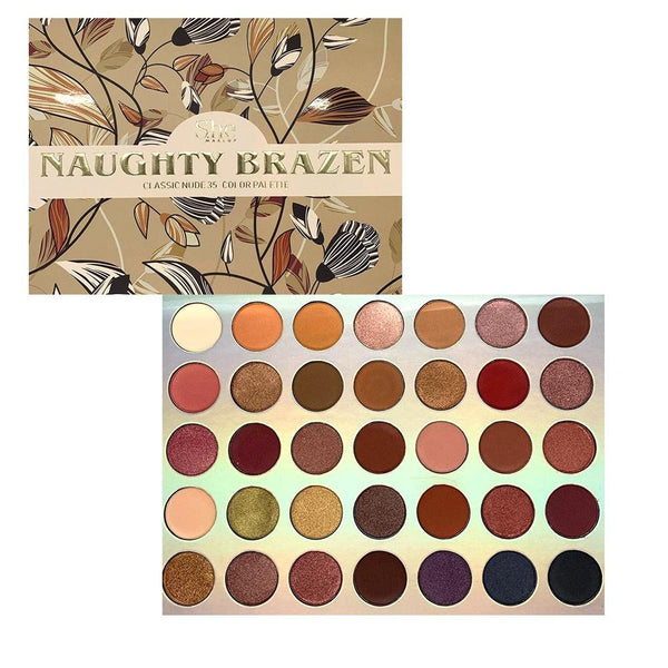SH - SP01 : "Naughty Brzen" Classic Nude 35 Color Palette 6 PC - CosmeticholicS.heSHSP01EyesShe Makeup SP01 : Naughty Brzen Classic Nue Palette Wholesale - Cosmeticholic