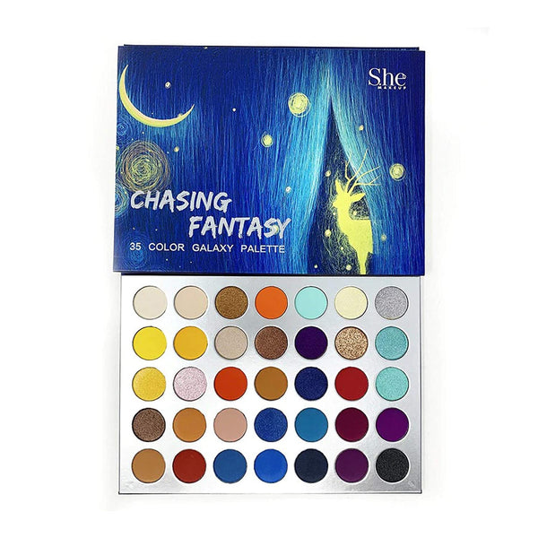 SH - SP02 : "Chasing Fantasy" 35 Color Galaxy Palette 6 PC - CosmeticholicS.heSHSP02EyesShe Makeup SP02 : Chasing Fantasy 35 Color Galaxy Palette Wholesale