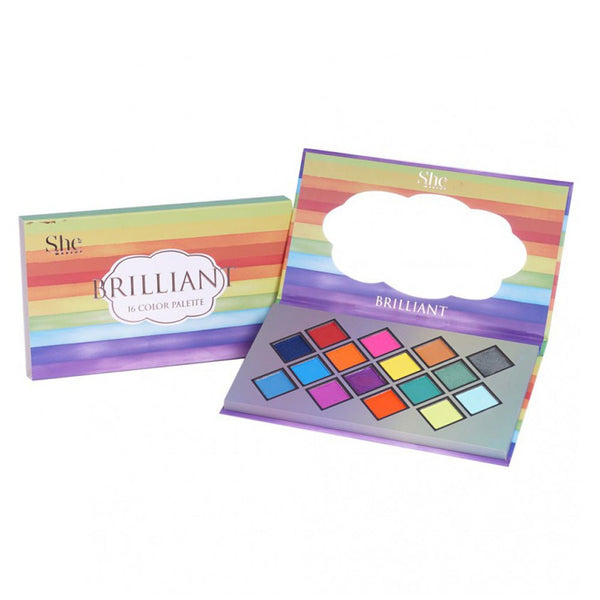 SH - SP09 : "Brilliant" 16 Color Palette 6 PC - CosmeticholicS.heSHSP09EyesSH - SP09 : "Brilliant" 16 Color Palette 6 PC