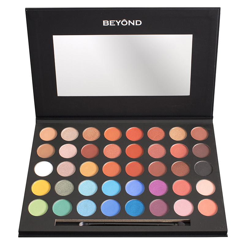 BD-EEP01 : "Everglow" 40 Colors Shimmer & Matte Highly Pigment Eyeshadow Palette 2 PC